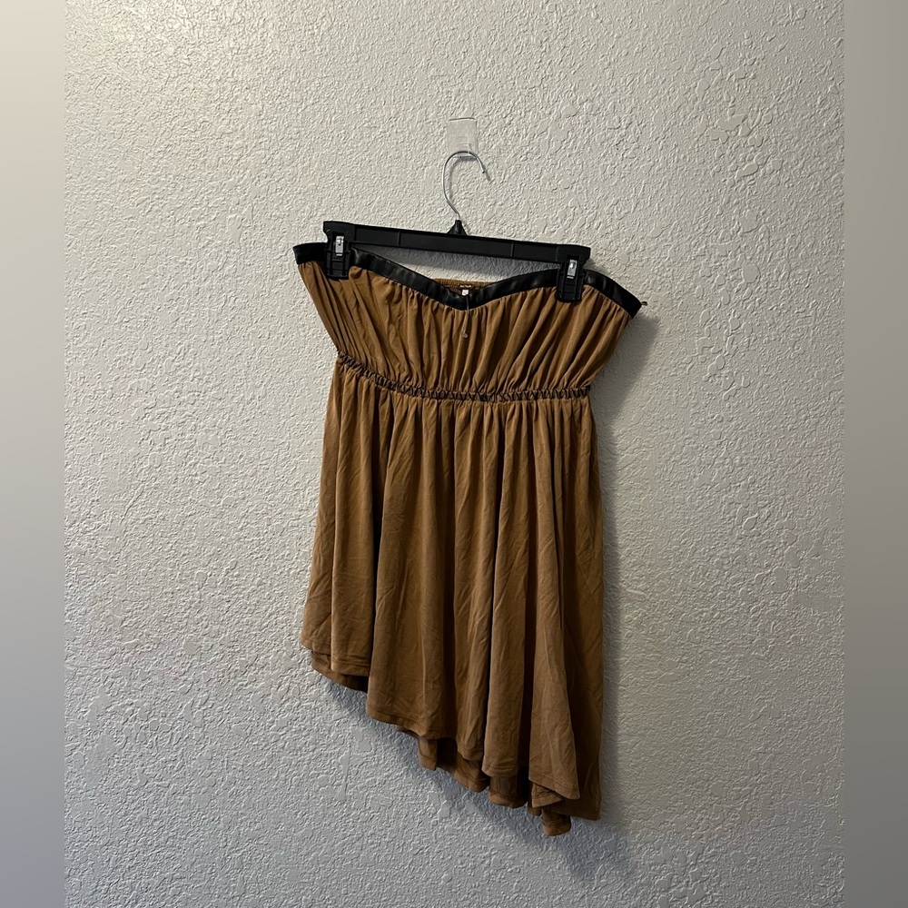 Free People asymmetric strapless top/mini dress NWOT